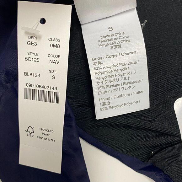 J Crew Swimsuit Womens S Blue Bikini Bottom Cheeky Curved Waist Beach BC125 Navy - Picture 5 of 7